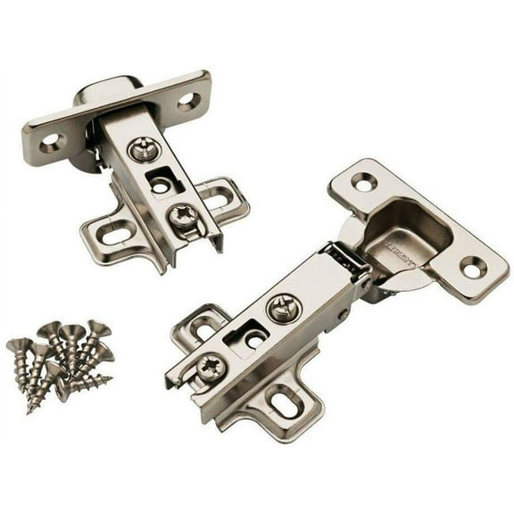 Brainerd Pair of Full Overlay 110 Degree Opening Concealed Hinges HC11SFV-NP-C