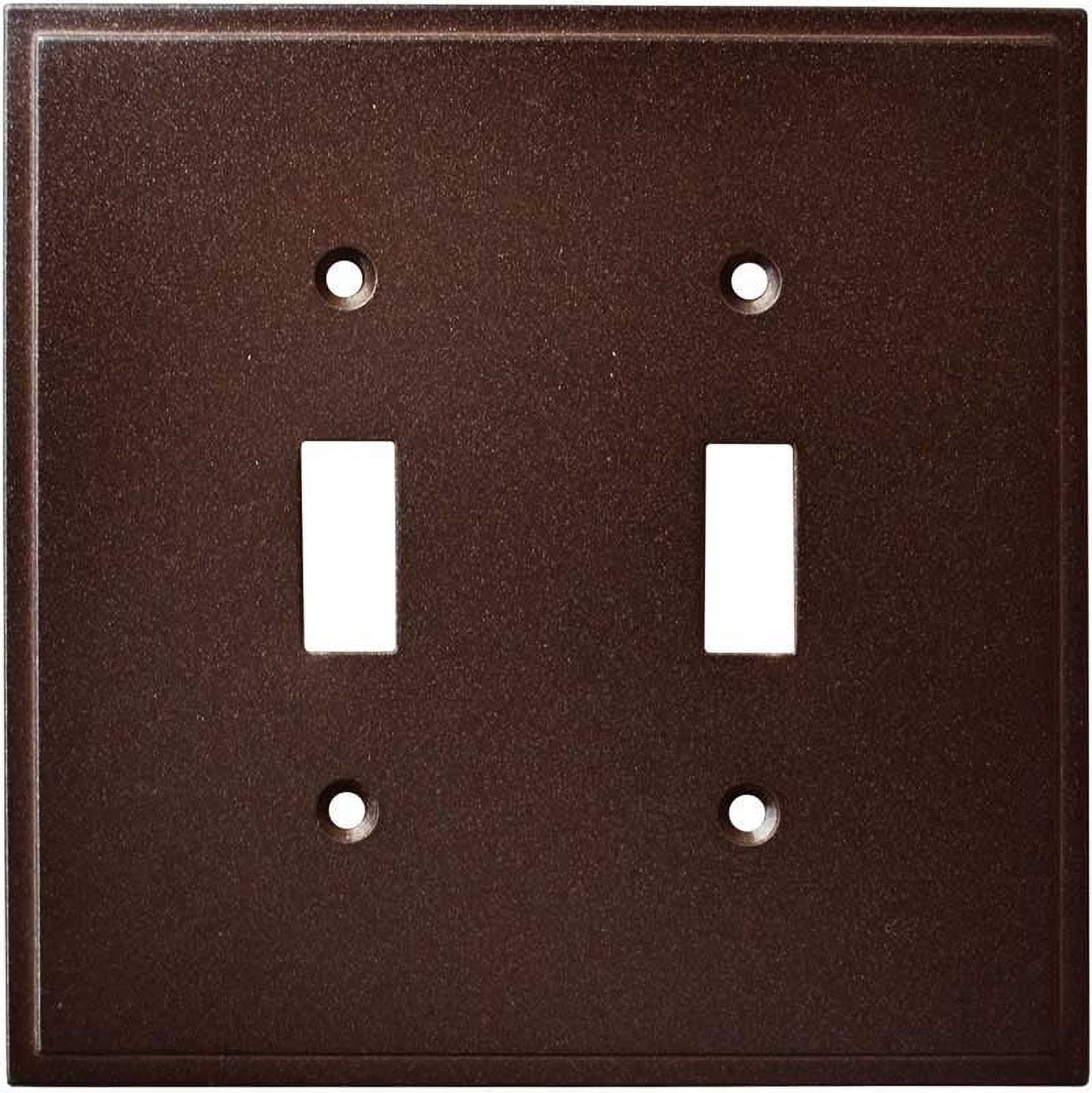 As-Is) Brainerd - Wood Architectural Double Switch Wall Plate