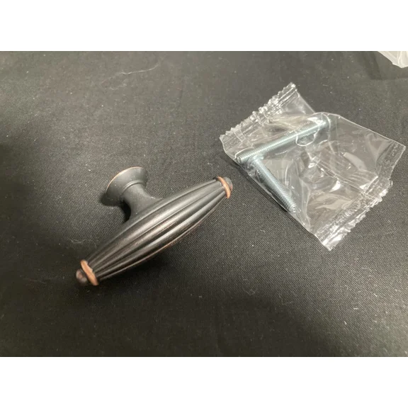 Brainerd Traditional Fluted Bronze With Copper Oval Cabinet Knobs 12 Pk