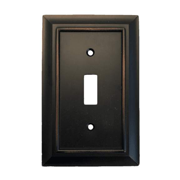Brainerd W10087-BZM Architect Matte Bronze Single Switch Wall Plate Cover