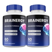 Brainergy Capsules, Advanced Maximum Strength Pills All Natural Cognitive Supplement, Brain ergy for Men and Women 2 Pack