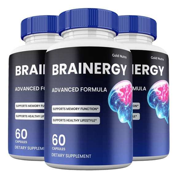 Brainergy Capsules, Advanced Maximum Strength Pills All Natural Cognitive Supplement, Brain ergy for Men and Women(3 Pack)