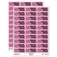 thumbnail image 1 of Braini-yak Brainiac Teacher Student School Sticker Set - Light Pink - Matte Finish - 1.75" Medium, 1 of 7