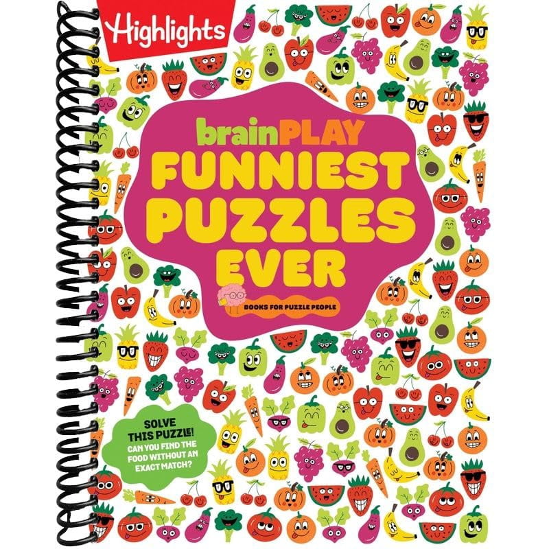 Brainplay Funniest Puzzles Ever: Over 200 Super Silly Brain Games, Wacky Activities and Hilarious Puzzles, Funny Gift for Kids Ages 7 and Up (Brainplay Puzzle Books) (Spiral-bound)