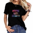 thumbnail image 1 of Brainpower Booster Back to School Gifts Stylish Women's Graphic Tee, Cute Short Sleeve Shirt, 1 of 3