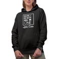 thumbnail image 1 of Brains & Beauty, All in One Little Cutie, Beauty Themed Merch Gift for Makeup Artist or Lovers, Cosmetologists & Beauticians, Black Hooded Sweatshirt or Hoodie, Small, 1 of 5