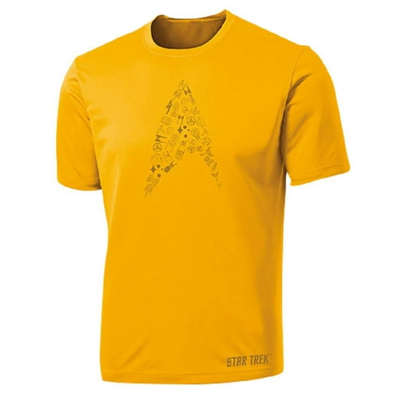 Brainstorm Gear Men's Star Trek 'Cadet' Tech Shirt - Gold / Small