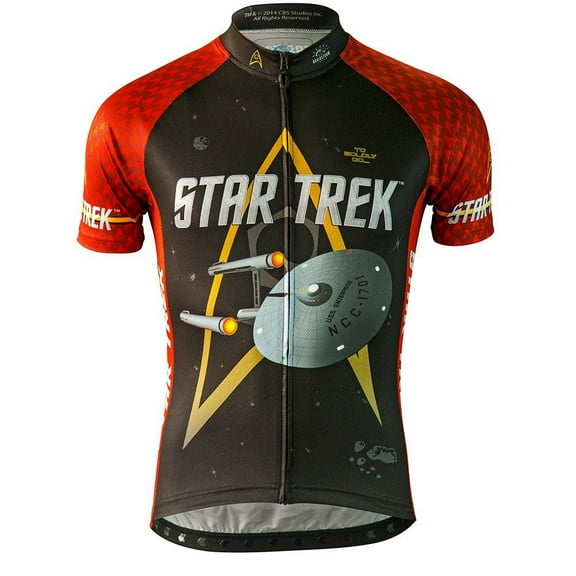 Brainstorm Gear Men's Star Trek "Engineering" - Red - Cycling Jersey - Red / Small
