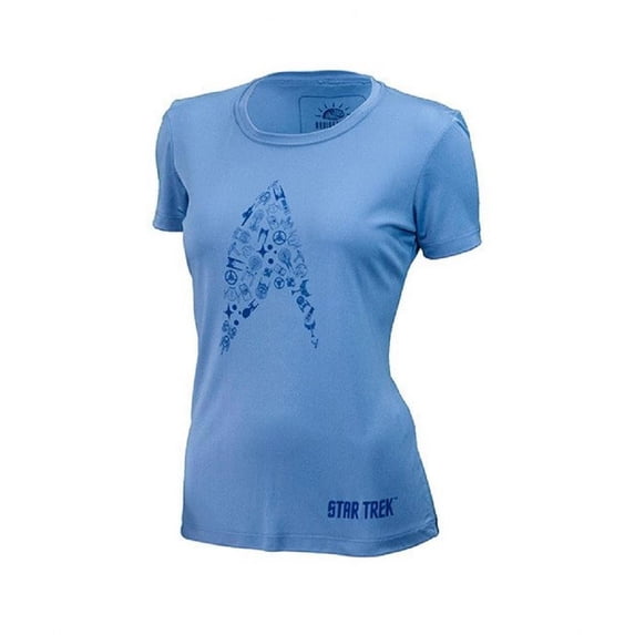 Brainstorm Gear Women's Star Trek 'Cadet' Tech Shirt - Blue / X-Large