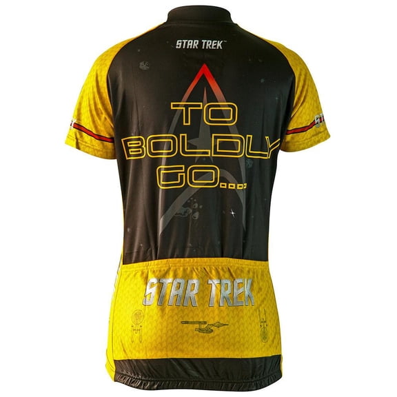 Brainstorm Gear Women's Star Trek "Command" - Gold - Cycling Jersey - XX-Large