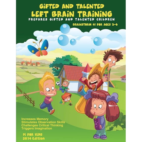 Brainstorm Gifted and Talented: Left Brain Training for children ages 3-6: Critical and Logical Thinking Skills, Book 1, (Paperback)