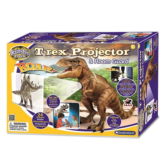 Brainstorm Toy T Rex Projector and Room Guard - 24 Images - Guards Your Room with a Mighty Roar