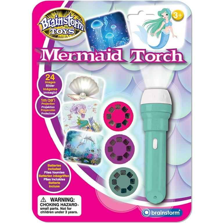 Brainstorm Toys Mermaid Flashlight and Projector with 24 discs