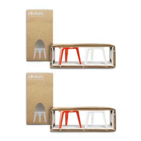 Brainstream Rocket Tripod Egg Cup (Red and White) (2-Pack)