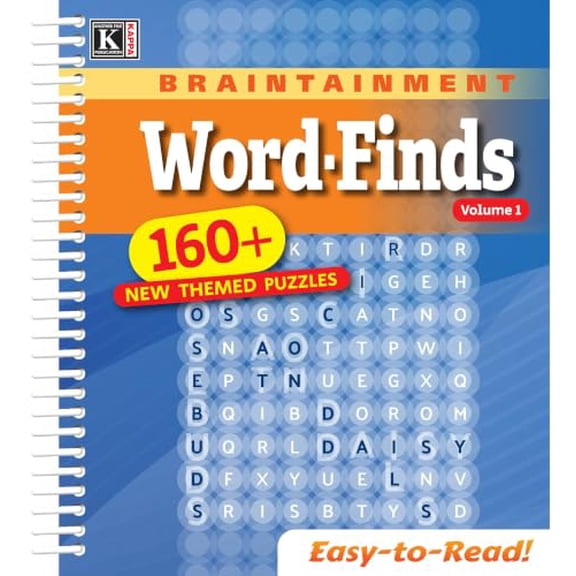 Braintainment Word-Finds Word Search Spiral Puzzle Book