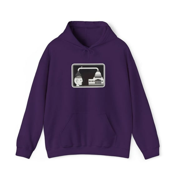 Brainwash Alien Workshop 2002 Skateboard Blender Vintage Classic Hoodie Print - M / Purple