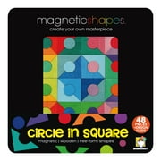 Brainwright 48-Piece Magnetic Shapes Circle in Square Puzzle
