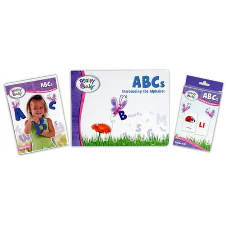 Brainy Baby Teach Your Child ABCs : Introducing the Alphabet Board Book, Flashcards & DVD