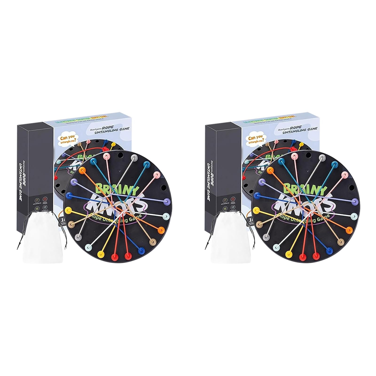 ZHITENG Brainy Knots Spiel - Knobelspiel Mit Seilen Für 2-4 Spieler, Strategiespiel