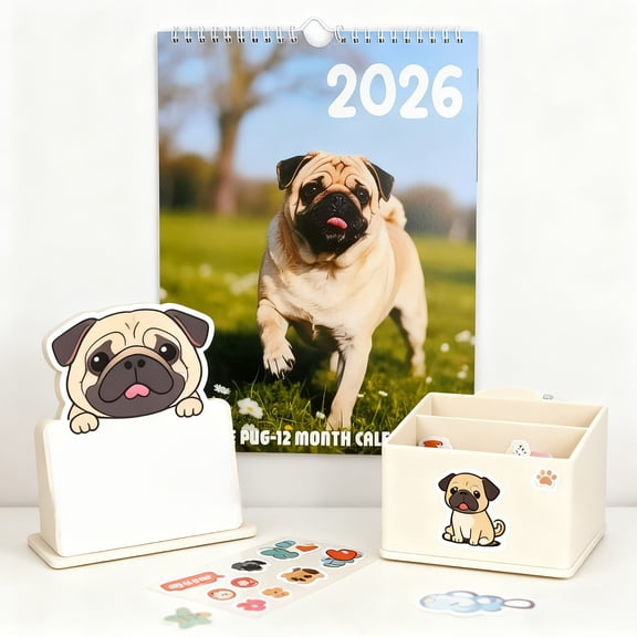 Brainybites 2026 Calendar Funny Mini Calendar with Monthly Grids for Appointments and Scheduling - Small Wall Calendar 2026 with Premium Gloss Paper for Home and Office Organization