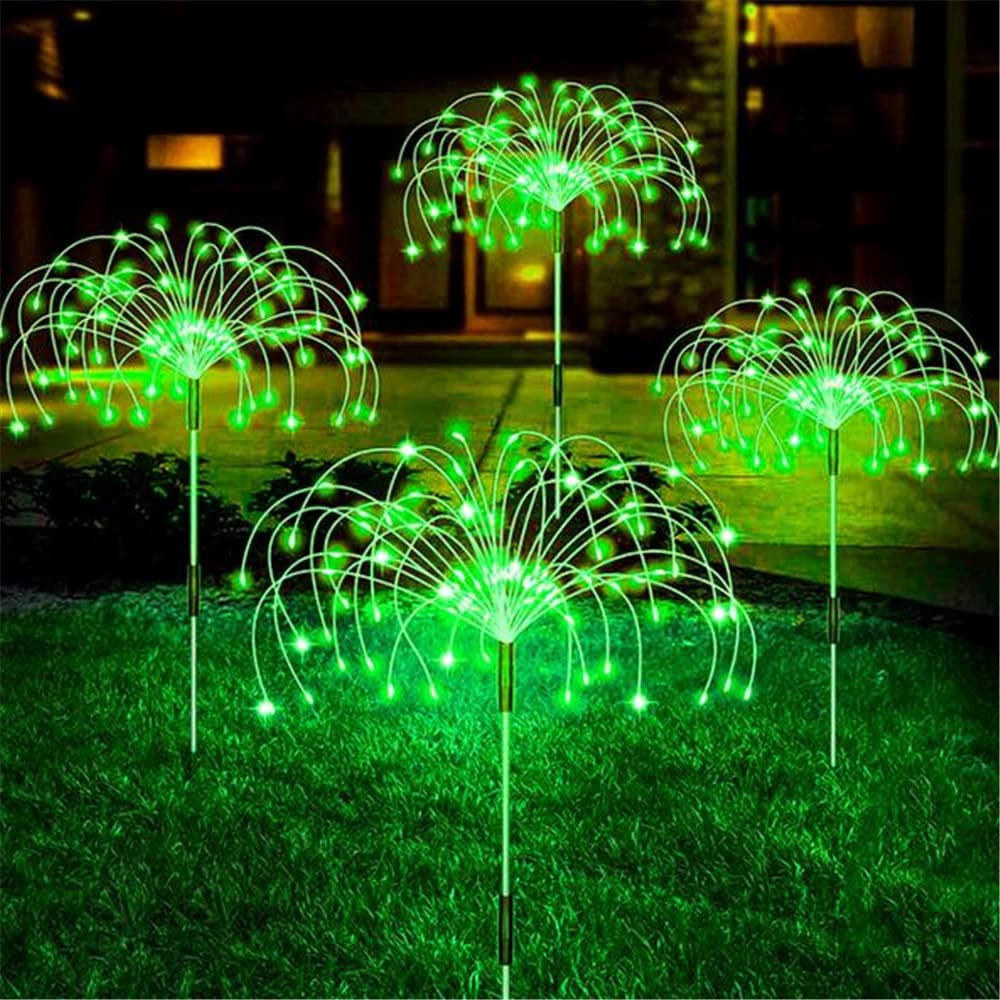 Brainybites 4 Pack Solar Firework Lights Outdoor, Fairy Garden Lights ...