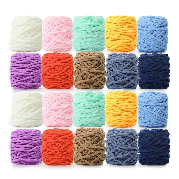 Brainybites Chunky Yarn for Hand Knitting Bulky Thick Fluffy Yarn for Knitting,Super Bulky Chunky Yarn for Hand Knitting Blanket, Soft Plush Yarn