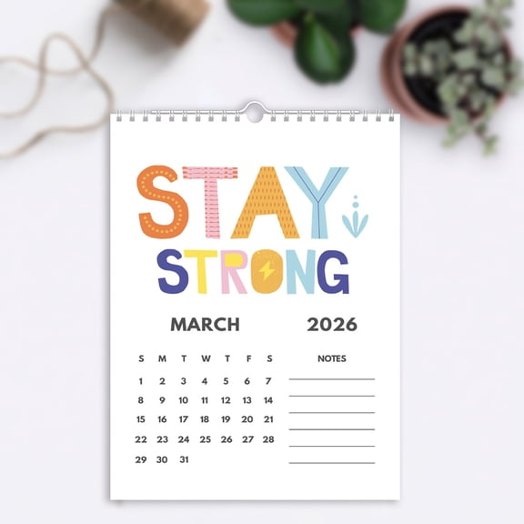 Brainybites Small Desk Calendar 2026 Mini Calendar with Monthly Grids for Appointments and Scheduling - Small Wall Calendar 2026 with Premium Gloss Paper for Home and Office Organization