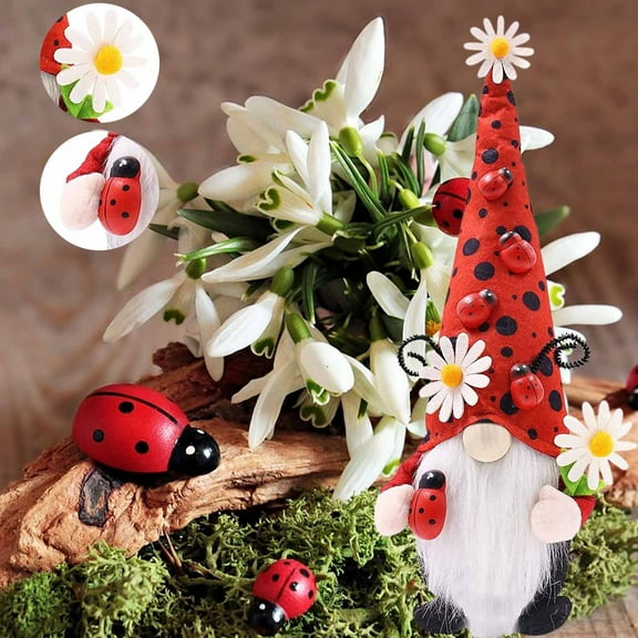 Brainybuger Spring Gnomes Handmade Scandinavian Tomte Stuffed Handmade Plush Elf Dwarf for Home