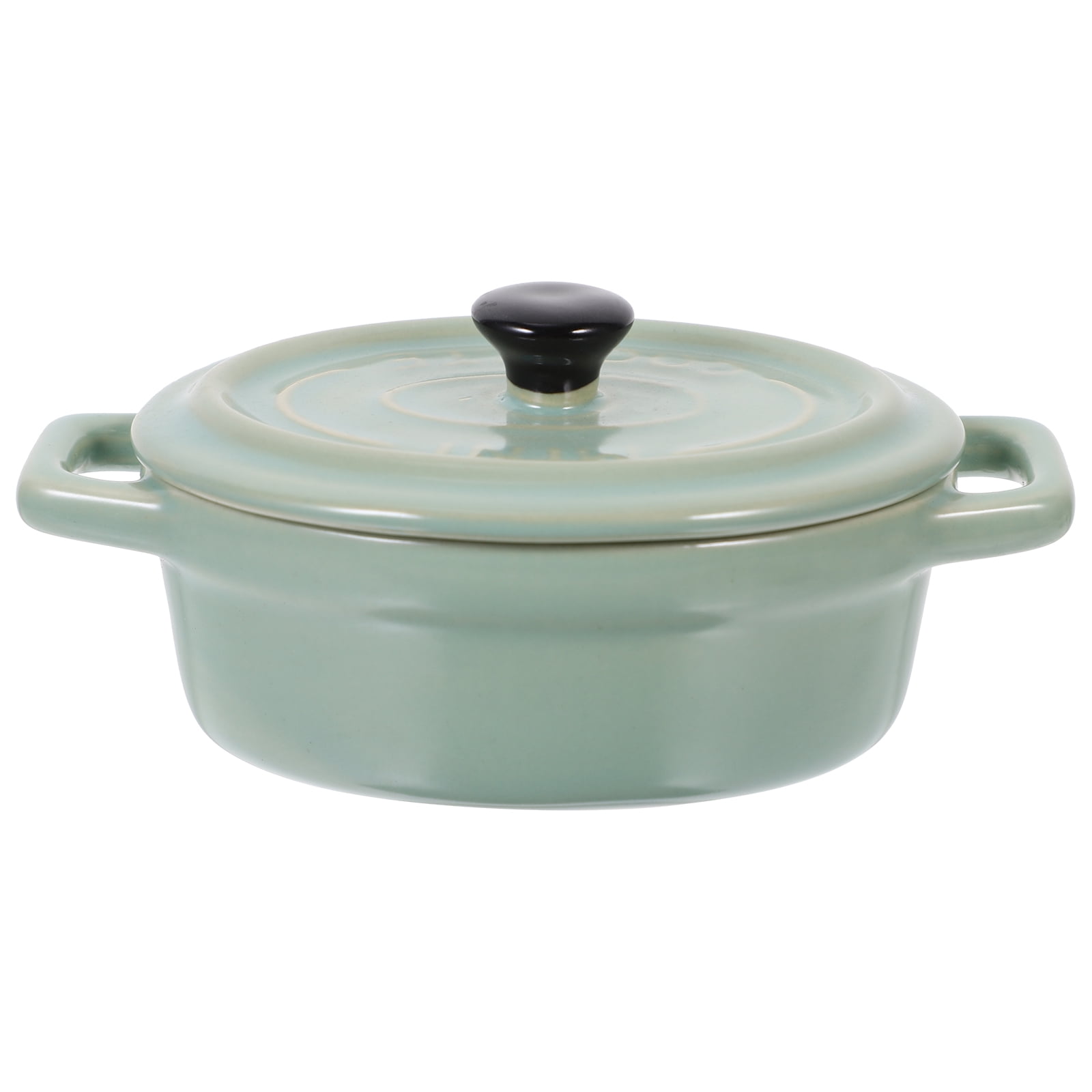 Braiser Pan with Lid Soup Bowls Lids Ceramic Steaming Cup Handles Salad