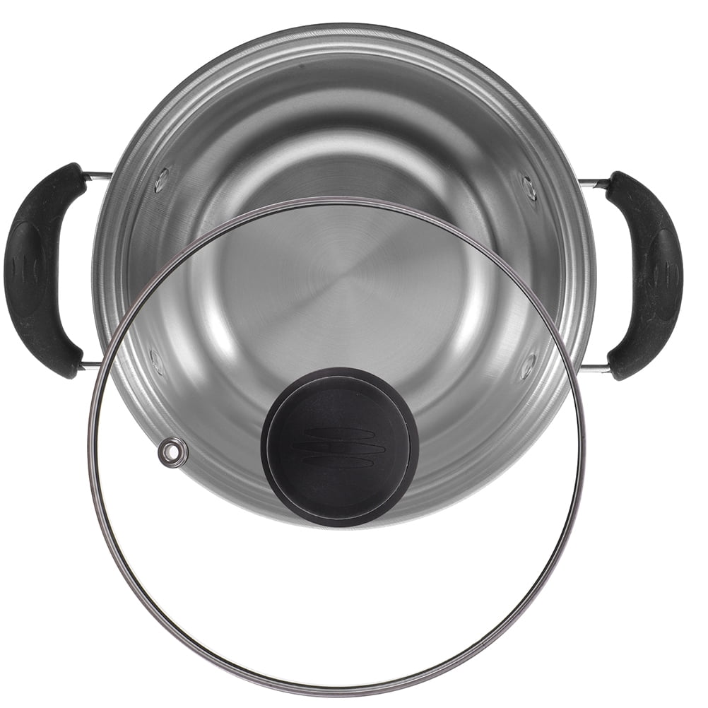 Braiser Pan with Lid Stainless Steel Food Cookware Nonstick Cooking