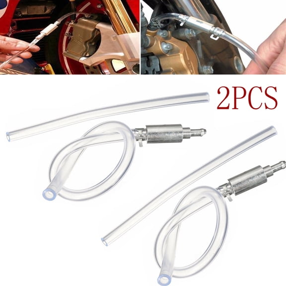 Brake Bleeder Hose,Brake Bleeder Hose One Way Check Valve,One Way Check Valve Tube Bleeding Tool Kit for Car Motorcycle Clutch, Universal Brake Fluid Bleeder Kit for Hydraulic Brake System