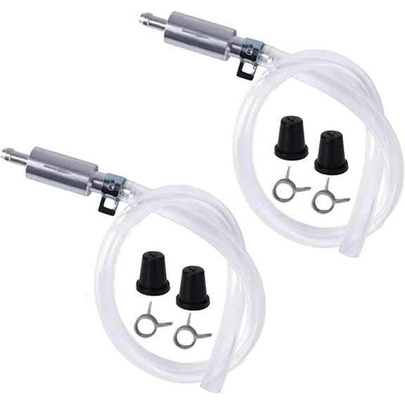 Brake Bleeder Hose, Motorcycle Brake Bleeder Kit with 2 Nozzle Cap & Clamp, One Way Check Tube Bleeding Tools,Aluminum Body Tube Kit for Hydraulic System,Brake Fluid Bleeder Repair Kit for Car