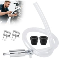 Brake Bleeder Hose, Motorcycle Brake Bleeder Kit with 2 Nozzle Cap & Clamp, One Way Check Valve Tube Bleeding Tools for Hydraulic System Bleeding, Car Clutch Fluid Replacement Hose