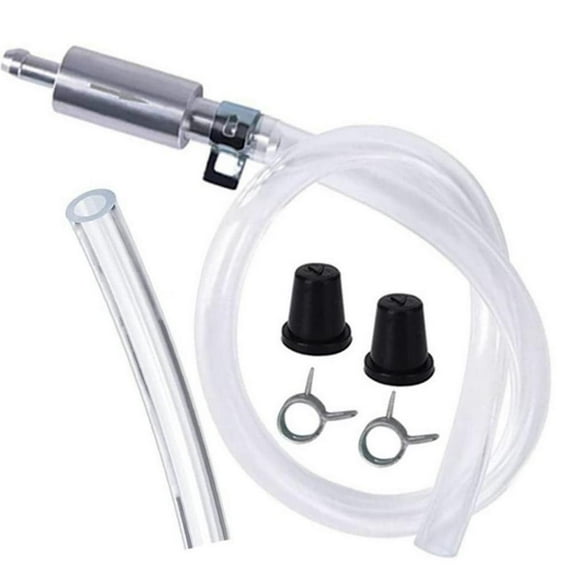 Brake Bleeder Hose, Motorcycle Brake Bleeder Kit with 2 Nozzle & Clamp, One Way Check Valve Tube Bleeding Tools for Hydraulic System Bleeding, Car Clutch Fluid Replacement Hose