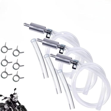 Automotive Repair Tools Brake Bleeder Hose With One-Way Check Valve - 3 Piece Set For Hydraulic System Bleeding Brake Bleeder One Way Valve