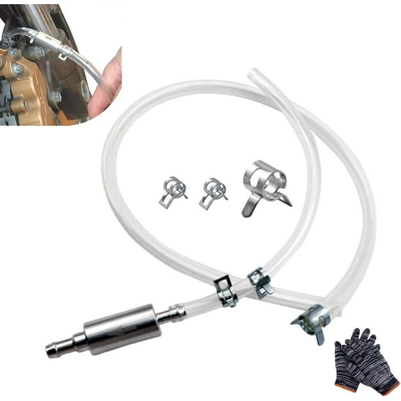 Brake Bleeder Hose One Way Check Valve, One Way Check Valve Tube Bleeding Tool Kit for Motorcycle Clutch, Tube Bleeding Tool Kit for Car Motorcyle Clutch