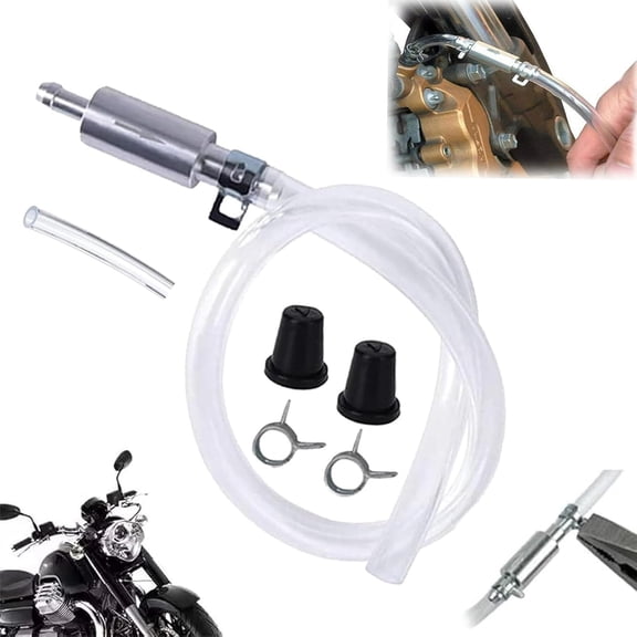 Brake Bleeder Hose - One Way Check Valve Tube Bleeding Tool Kit for Car Motorcycle Clutch, Universal Brake Bleeder Kit, Car Clutch Fluid Replacement Hose