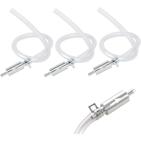 Brake Bleeder Hose,One Way Check Valve Tube Bleeding Tool Kit for Car Motorcyle Clutch for Men,2025 Upgraded Universal Brake Fluid Bleeder with 2 Screw Caps and 2 Spring Clamps (3 Pack)