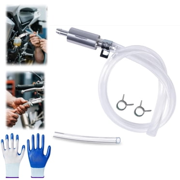 One-way Check Valve Brake Bleeder Brake Bleeder Hose With One-Way Check Valve - Universal For Cars & Motorcycles Brake Fluid Replacement Kit