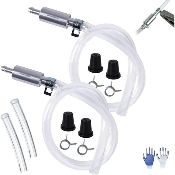 Brake Bleeder Hose One Way Check Valve Tube Bleeding Tool Kit for Hydraulic System Bleeding, Universal Motorcycle Accessories Brake Fluid Bleeder Repair Kit for Car Clutch(2pcs)