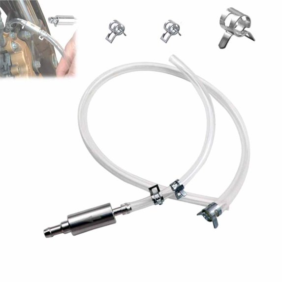 Brake Bleeder Hose- One Way Check Valve Tube Bleeding Tool Kit for Motorcycle Clutch, Brake Bleeder Kit for Hydraulic System Bleeding, One Way Brake Bleeder Valve for Car Motorbike