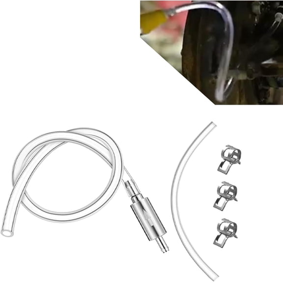 Brake Bleeder Hose- One Way Check Valve Tube Bleeding Tool Kit for Motorcycle Clutch, Brake Bleeder Kit for Hydraulic System Bleeding, One Way Brake Bleeder Valve for Car Motorbike 1PCS