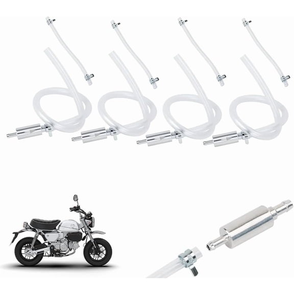 Brake Bleeder Hose Set with One-Way Check Valve, 6mm for Motorcycle and Car