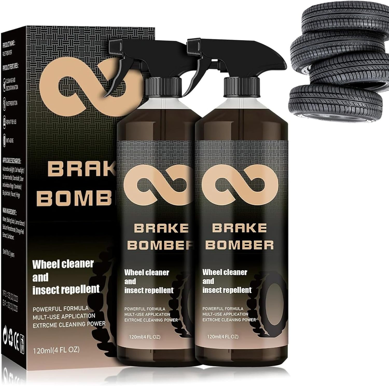 Brake Bomber Wheel Cleaner, NonAcid Wheel Cleaner, Perfect for