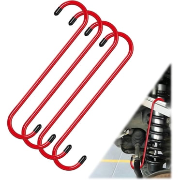 Hanger Harbor Freight 4 Pcs Brake Caliper Hangers, Hook For Brake Pads Replacement, Brake System Maintenance With Rubber Tips, Universal Automotive Tool For Braking Bearing Kia Stinger Accessories