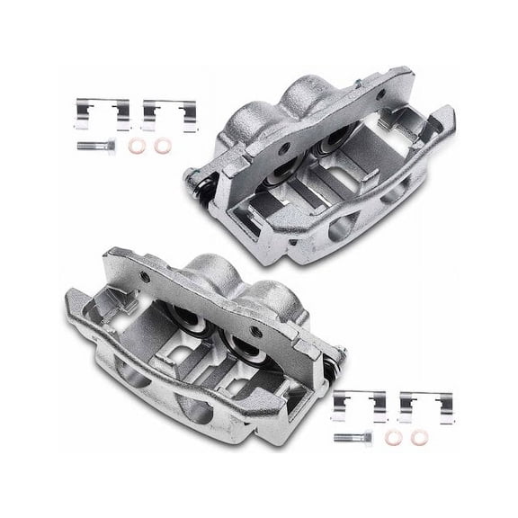 Brake Caliper Set 2 - Compatible with 2003 - 2011 Ford Crown Victoria 4.6L V8 2004 2005 2006 2007 2008 2009 2010