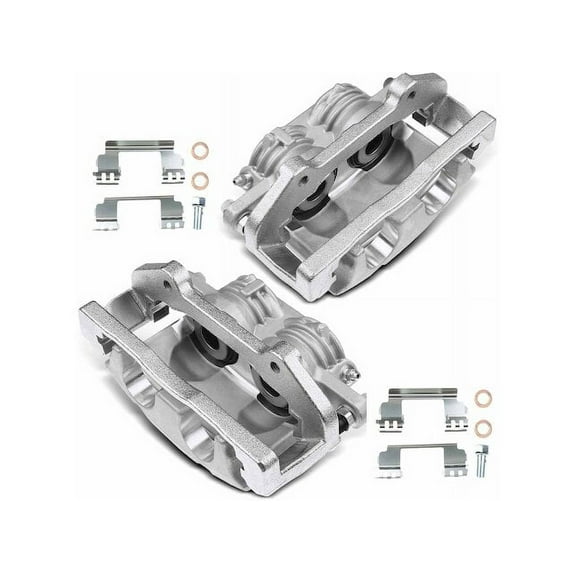 Brake Caliper Set 2 - Compatible with 2005 - 2008 Cadillac STS - Autopart Premium