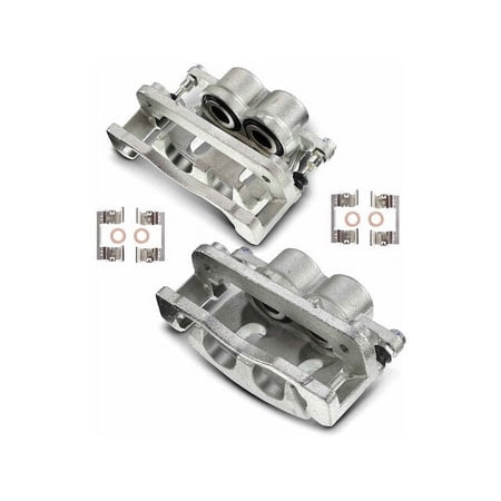 Brake Caliper Set 2 - Compatible with 2008 - 2018 Chevrolet Tahoe - Autopart Premium