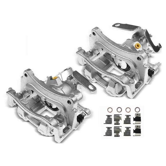 Brake Caliper Set 2 - Compatible with 2015 - 2019 Ford Transit-250 2016 2017 2018
