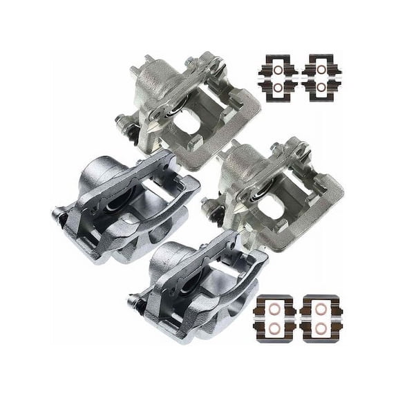 Brake Caliper Set 4 - Compatible with 2003 - 2008 Honda Pilot 3.5L V6 2004 2005 2006 2007